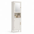 Colonna bagno con specchio bianco in MDF 40 x 30 x 170 cm